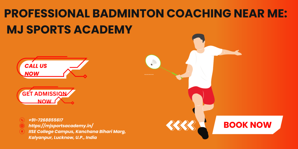 Professional Badminton Coaching Near Me MJ Sports Academy